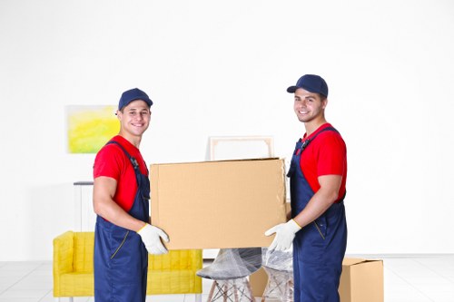 Furniture pick-up service in a Teddington residential street