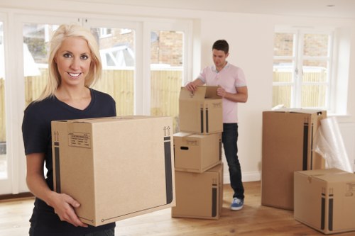 Furniture loading into a moving van for a Teddington move