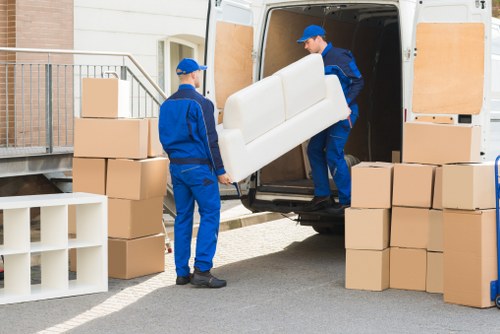 Commercial moving team planning a business relocation in Teddington