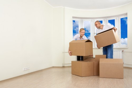 Removal van service helping with a local move in Teddington