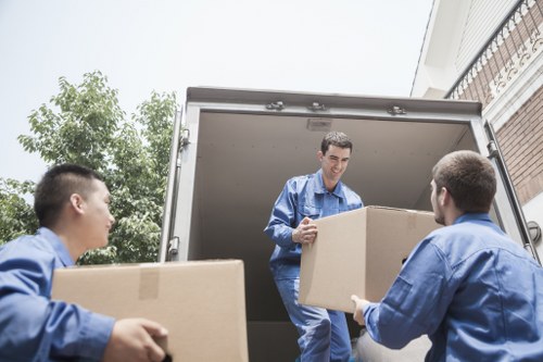 Careful loading of furniture during a house removal