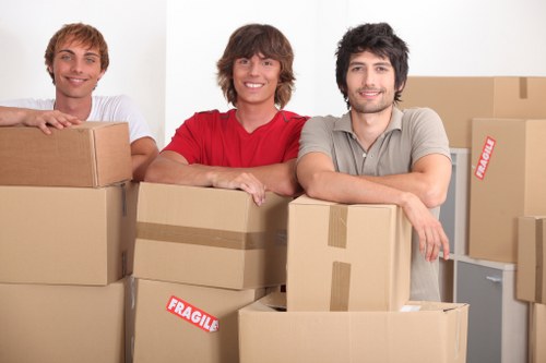Packing and transport preparation for a moving van in Teddington