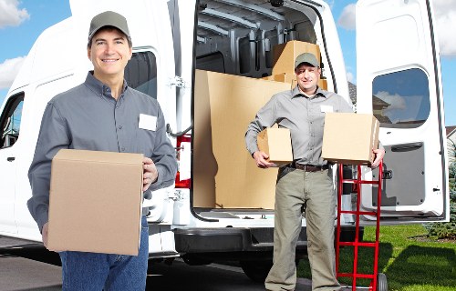 Removal van loading household belongings for a Teddington move