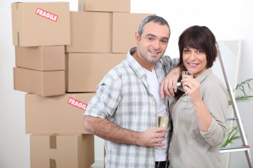 Packing and fragile item preparation for a local removals job